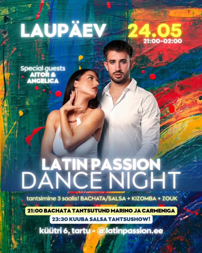Latin Passion DANCE NIGHT + AITORI & ANGELICA bachata tunnid! ✨