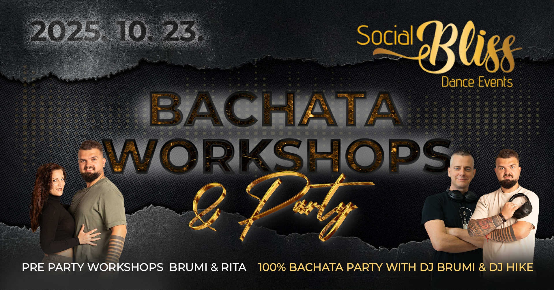 Social Bliss Bachata 100% Bachata Party & Pre-Party Workshop