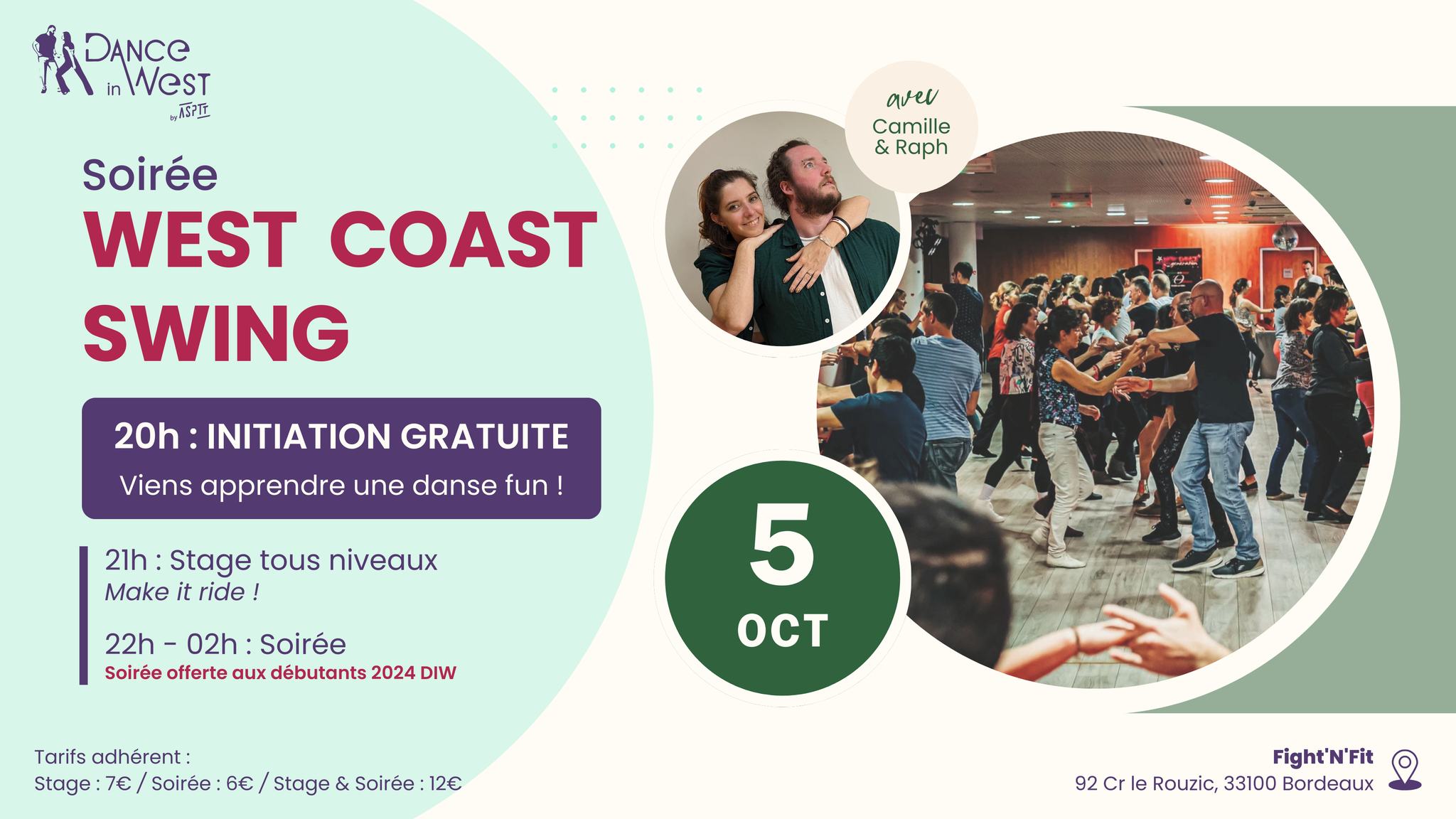 Soirée 100% West Coast Swing - Bordeaux
