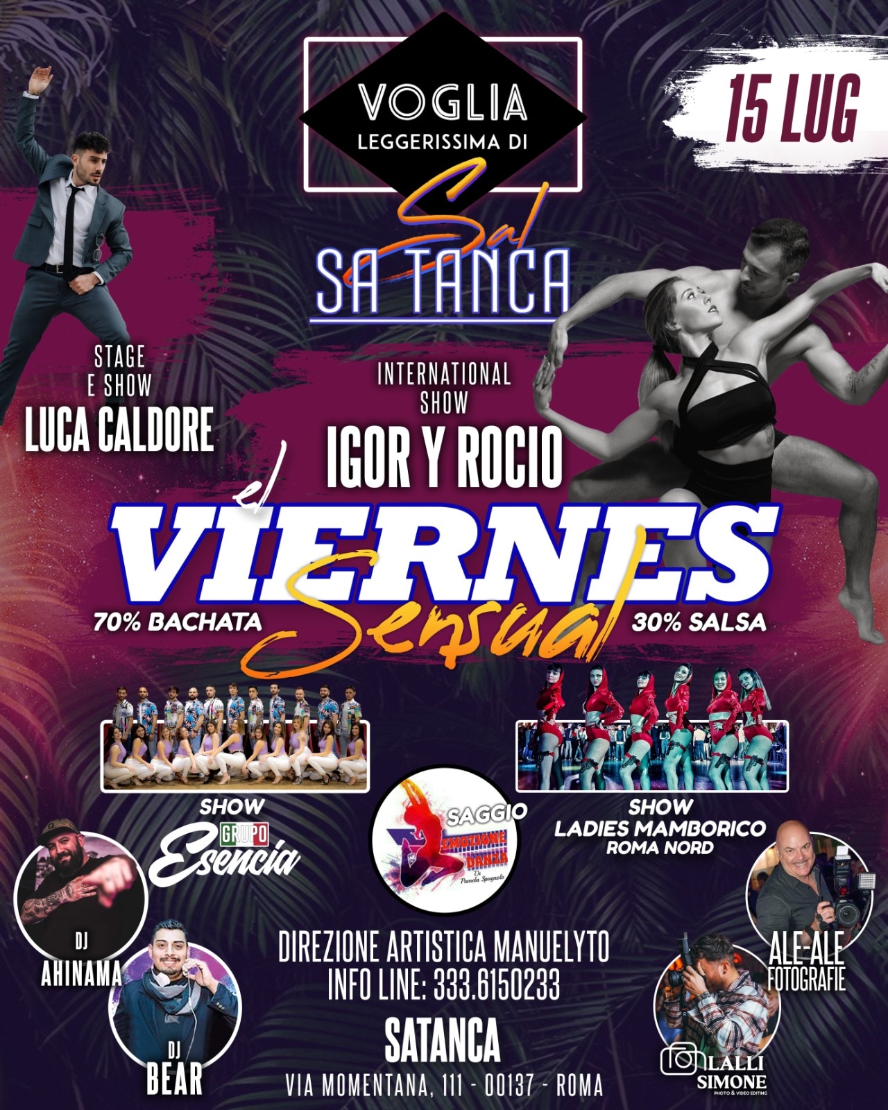 Voglia Leggerissima di...EL VIERNES SENSUAL- SPECIAL GUEST -SA TANCA SUMMER 2022