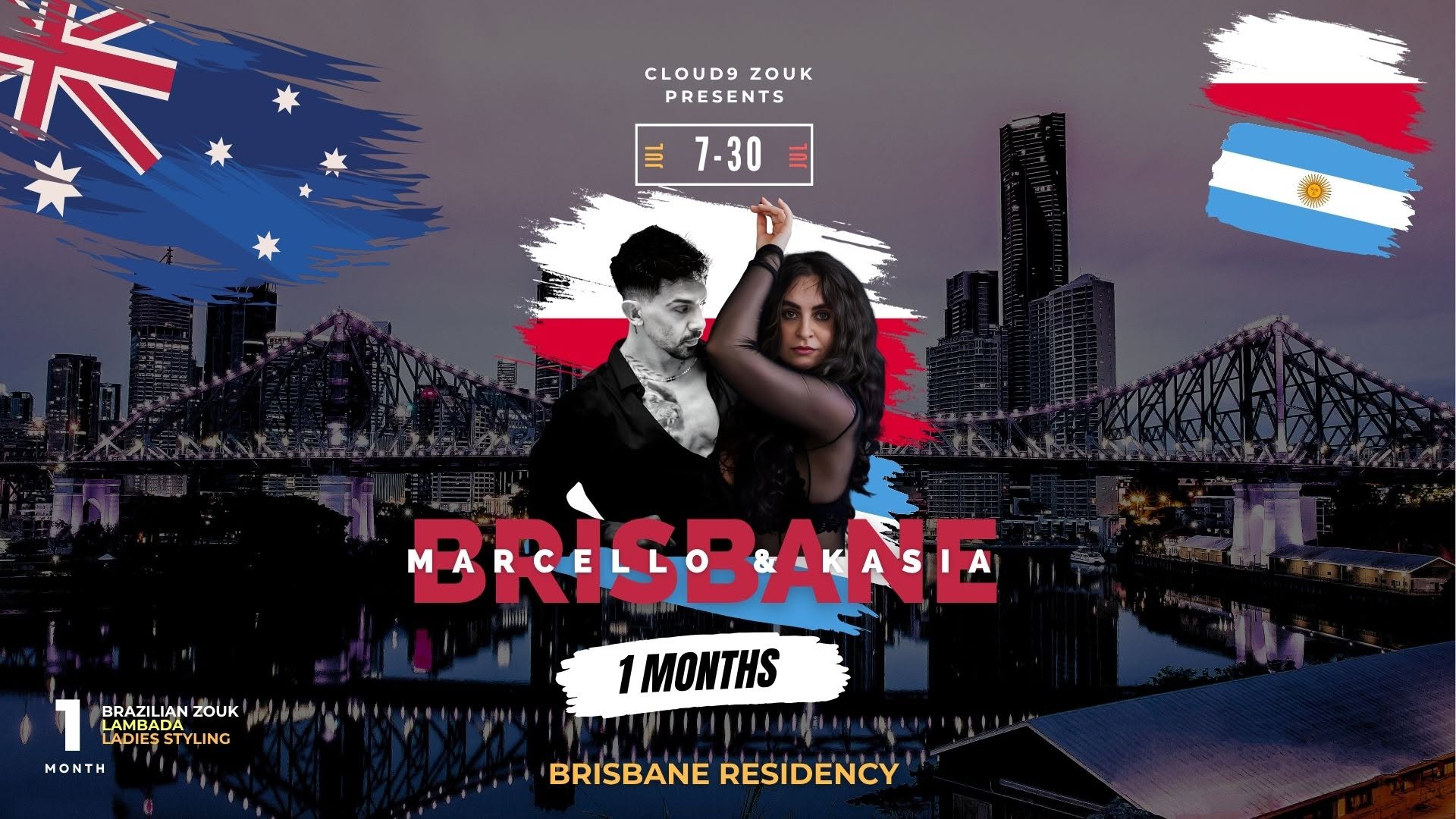 July Short Courses with Marcello & Kasia in Brisbane - July 2026
