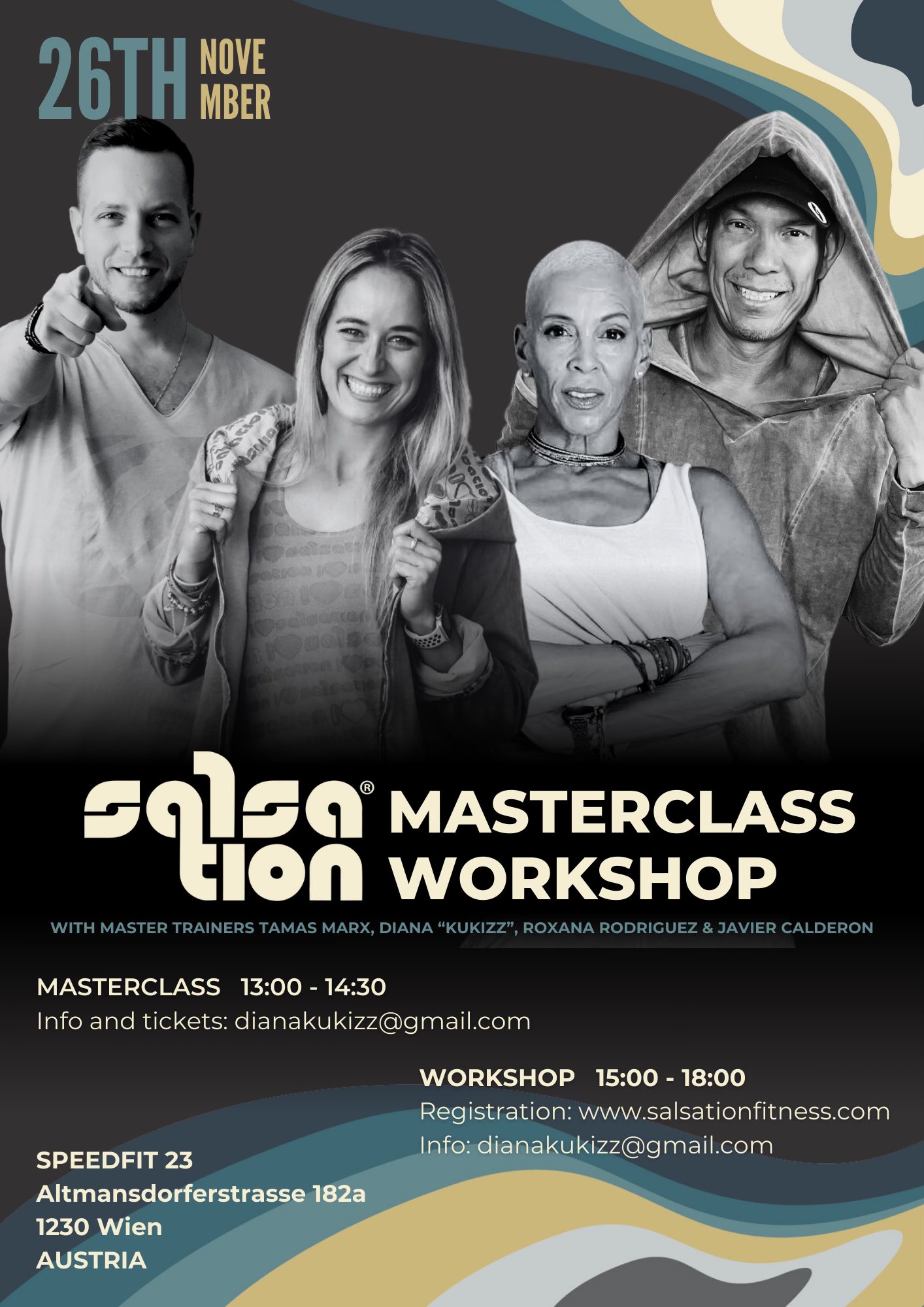 SALSATIONĀ® Event with Kukizz, Roxana, Tamas and Javier in Vienna