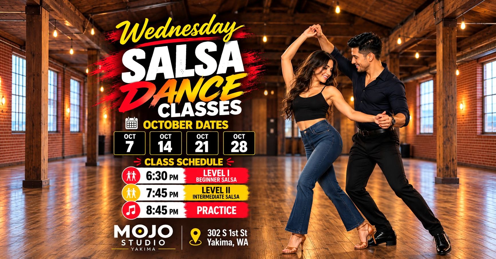 Wednesday Salsa Dance Classes - Oct 2026
