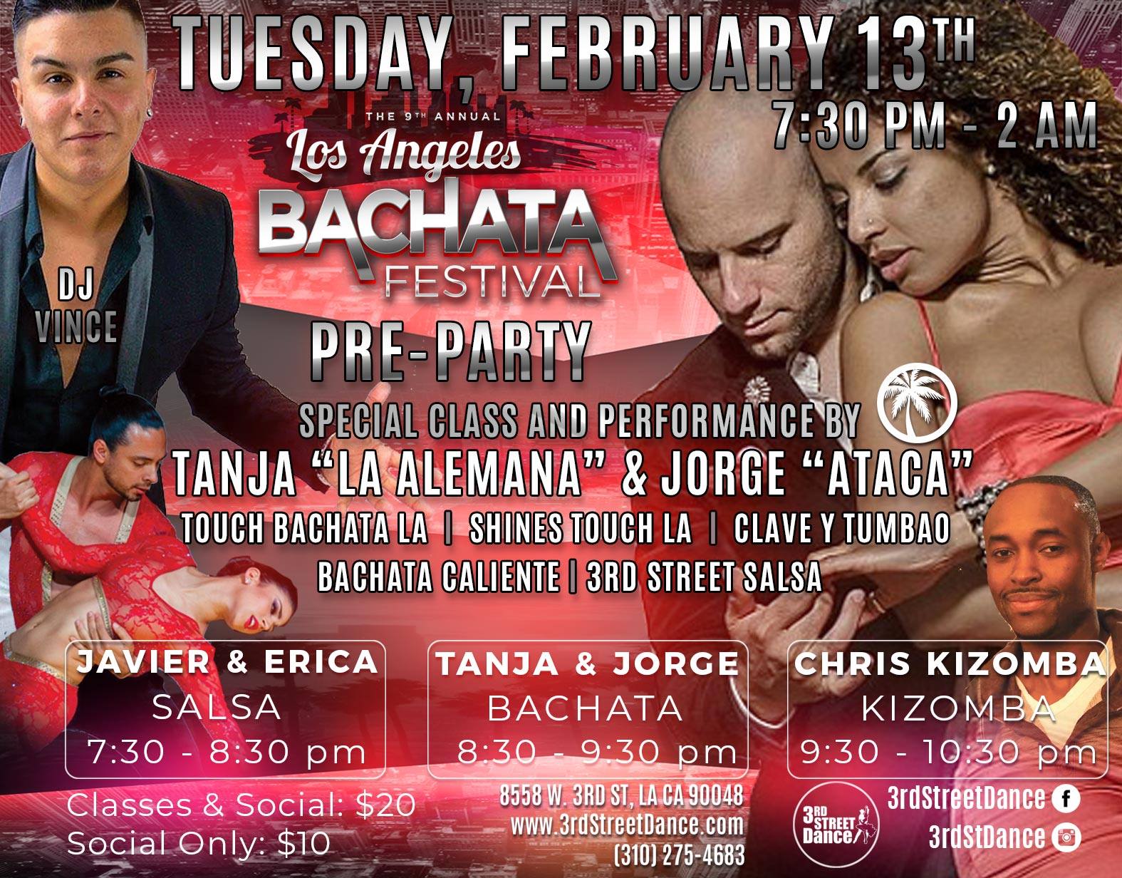 Los Angeles Bachata Festival Pre-Party at 3rd Street Dance