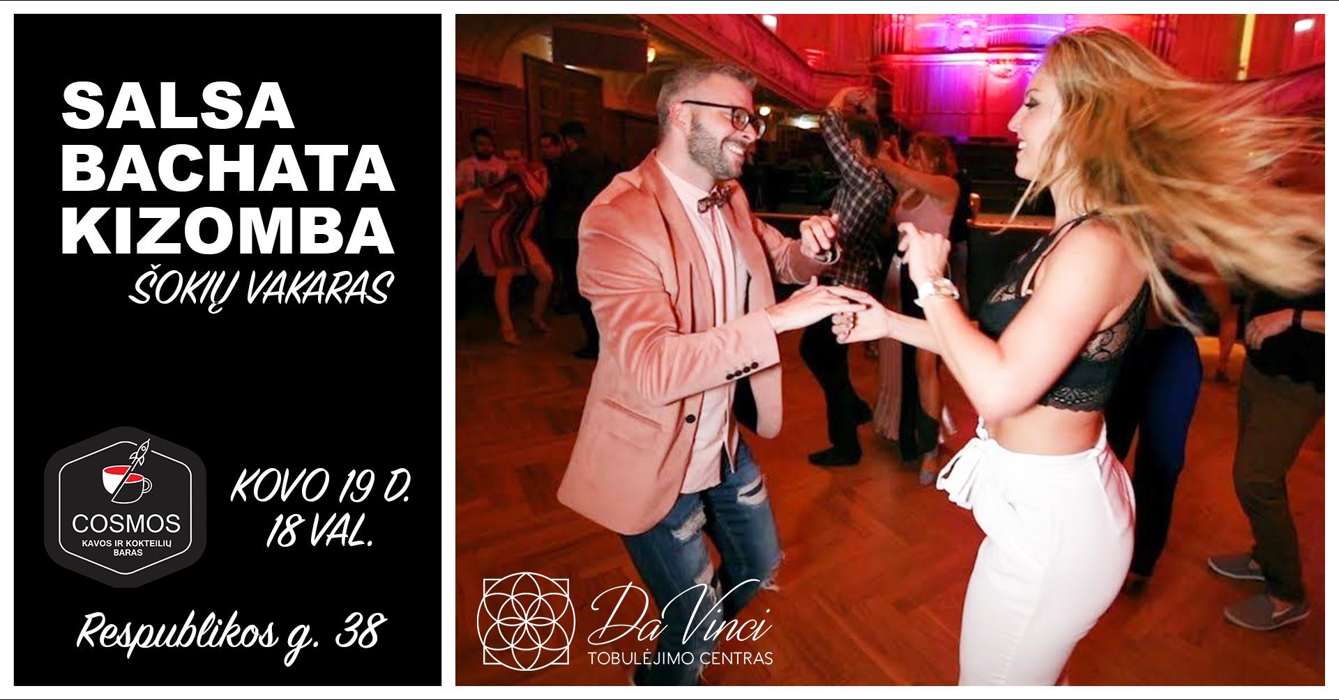 Nemokamas Salsa Bachata Kizomba šokių vakaras