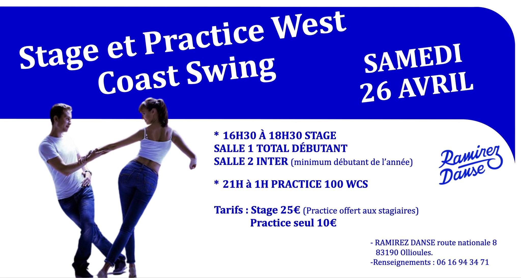 Stage et Soirée Practice 100% West Coast Swing