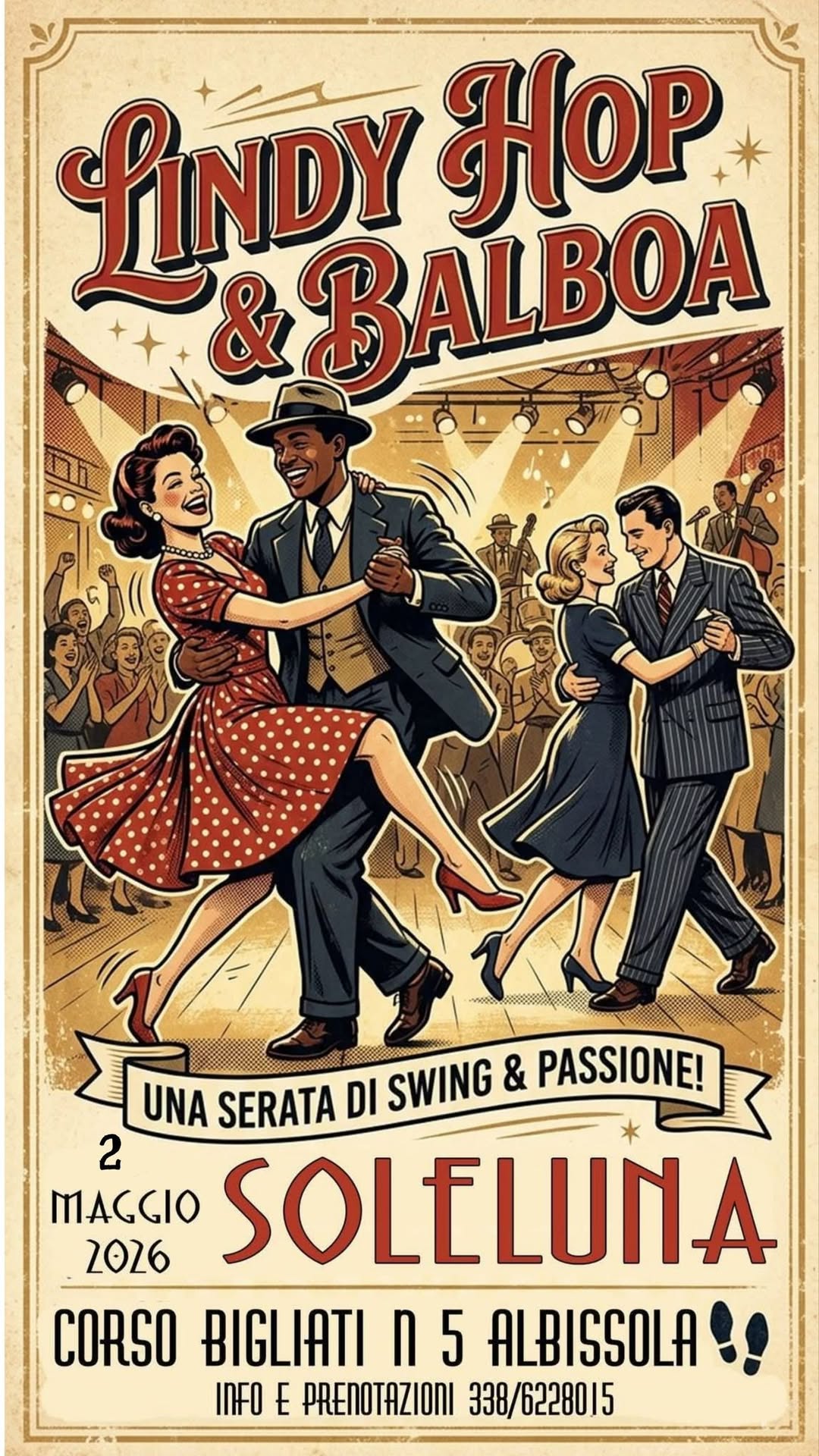 LINDY HOP & BALBOA SOCIAL DANCE "SOLELUNA VILLAGE"