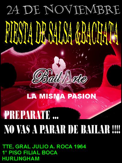 BailArte FIESTA DE SALSA & BACHATA