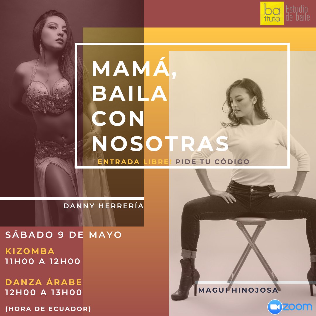 Mamá, baila con nosotras: Kizomba y Danza Árabe!