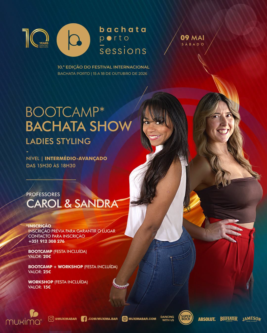 SÁBADO, 9 MAIO - BOOTCAMP BACHATA SHOW - Bachata Porto Sessions