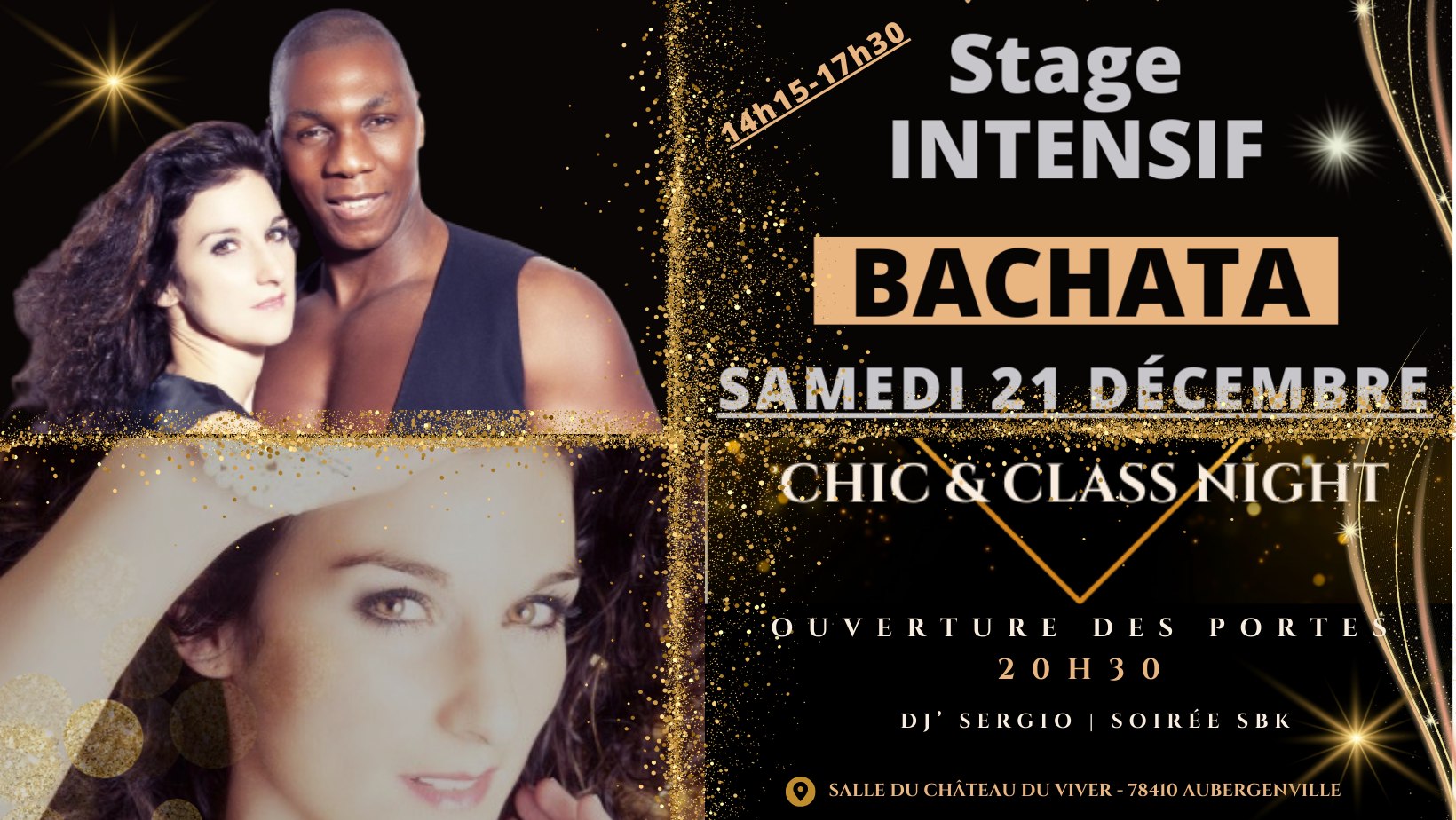 Stage BACHATA (14h15-17h30) + Soirée SBK "Chic & Class" (à partir de 20h30)