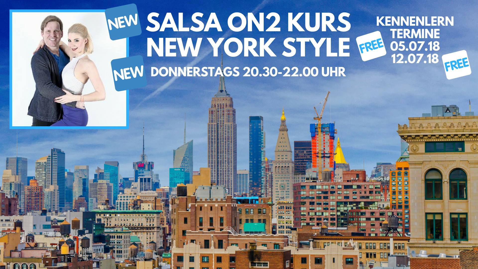 New Salsa On2 Kurs mit Sebastian & Nina