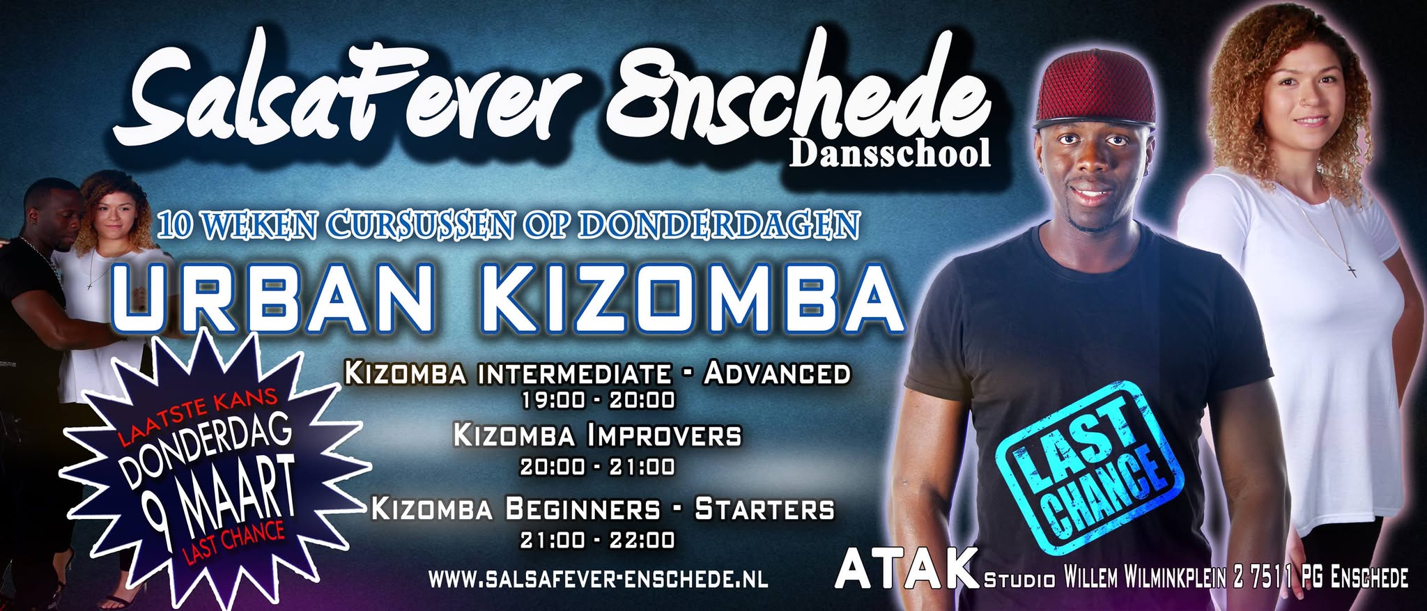 LAST Chance - 10 Weken Urban Kizomba Cursussen Enschede