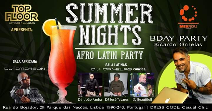Summer Nights Afrolatin Party - BDAY Ornelas