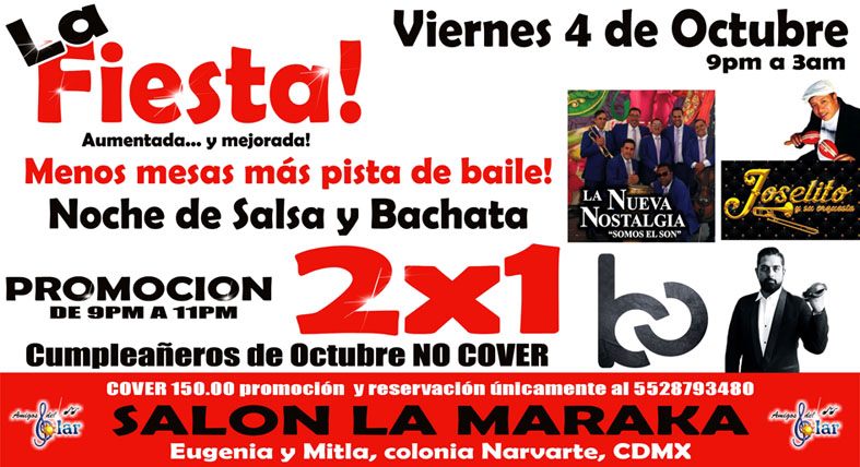 Noche de Salsa y Bachata