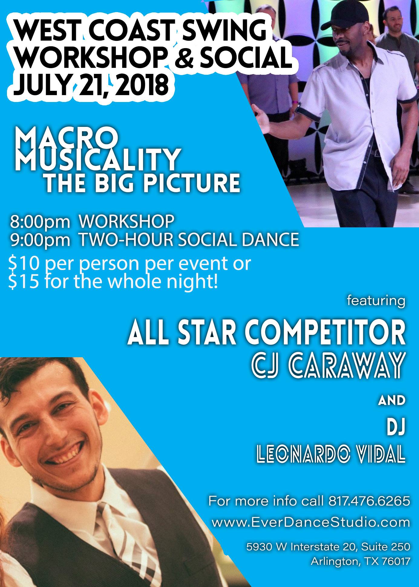West Coast Swing Workshop & Social