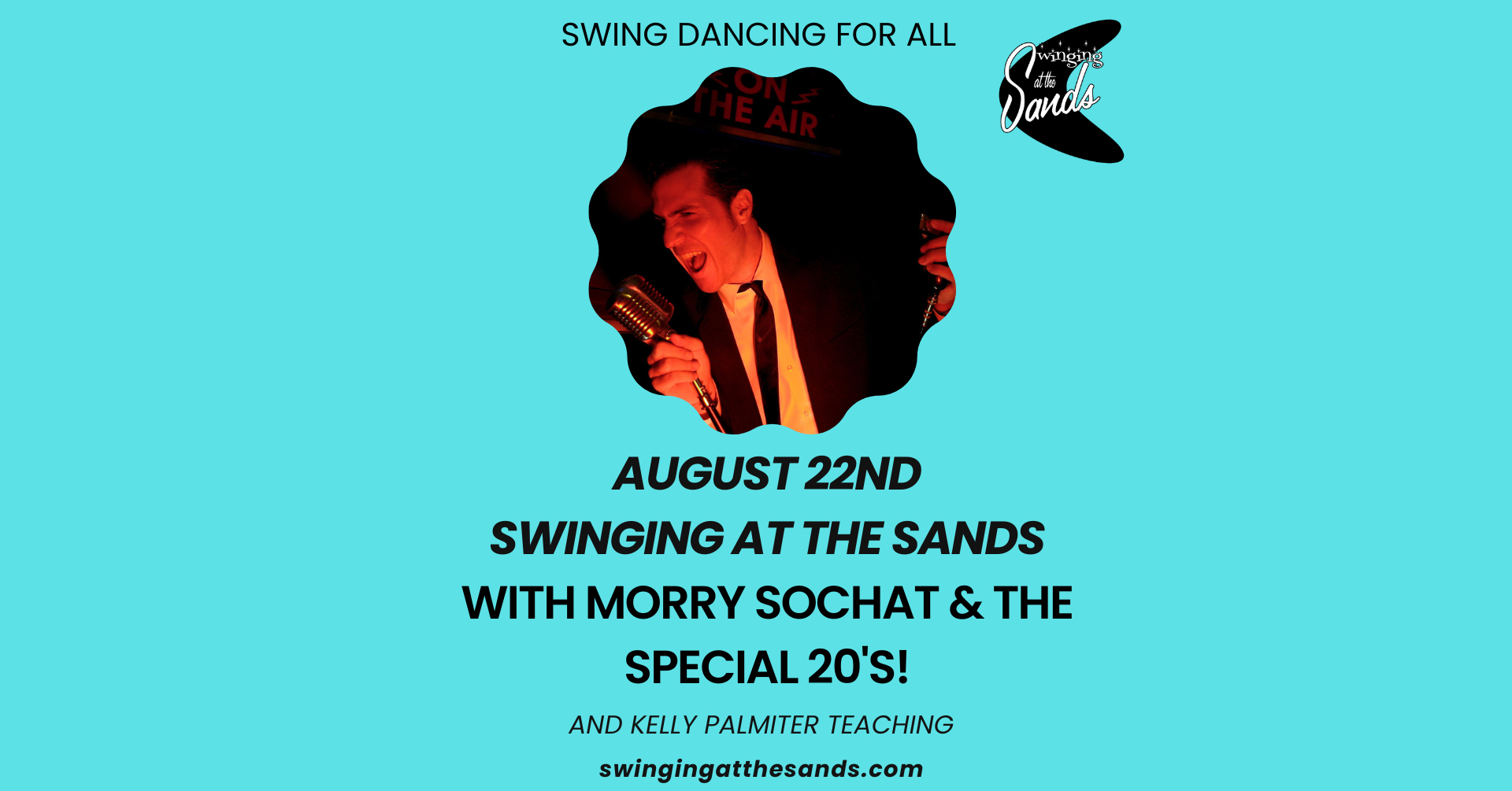 🎶LIVE BAND NIGHT WITH 🎸MORRY SOCHAT & THE SPECIAL 20'S PERFORMING + KELLY PALMITER TEACHING 🎺