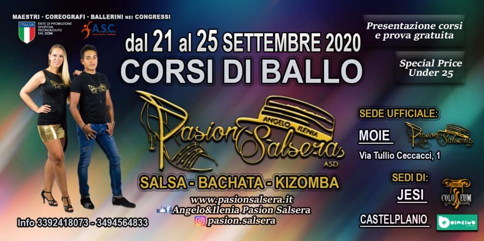 Nuovi Corsi di Ballo Pasion Salsera