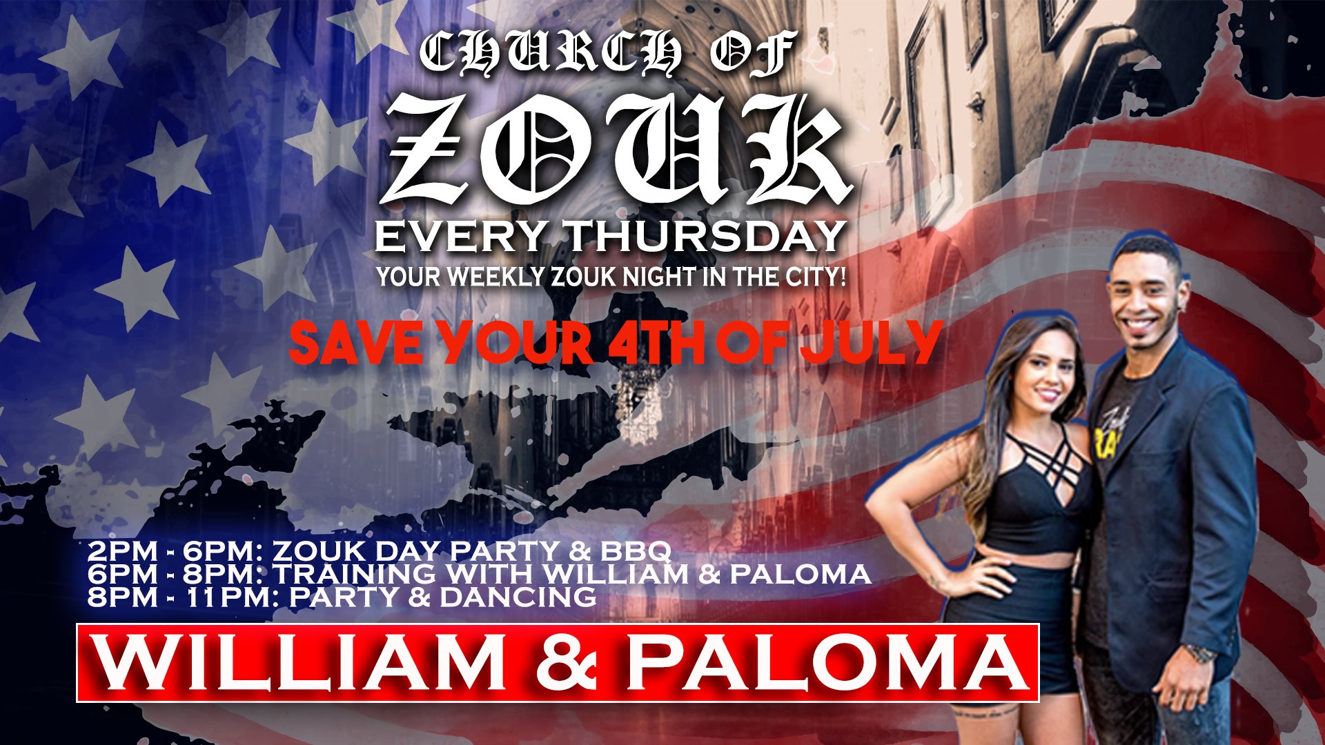 Church of Zouk Potluck with William & Paloma - Starting 2pm