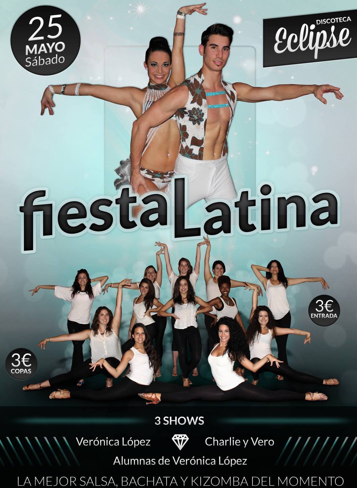 Fieston latino en Huelva con 3 shows