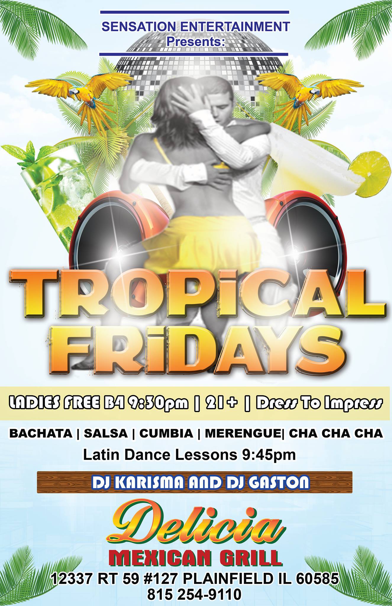 Tropical Fridays $5.00 Cover