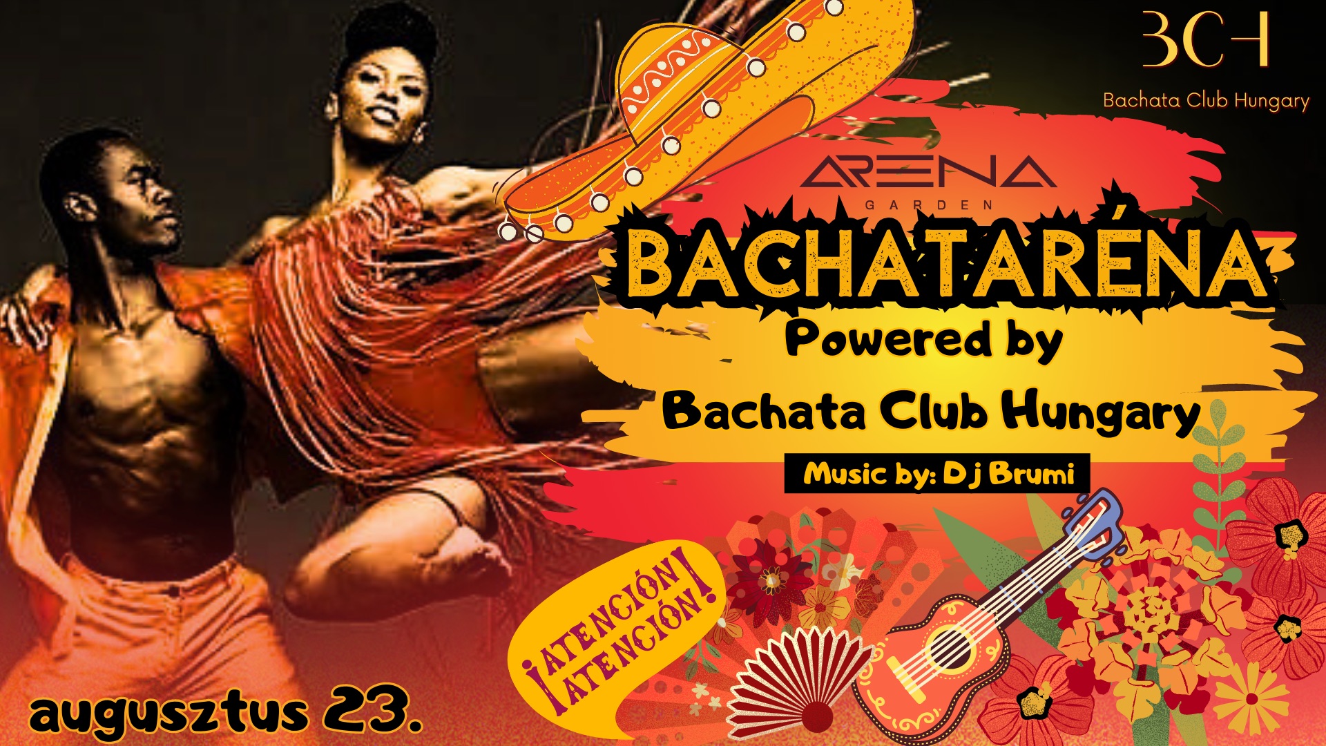 BACHATARENA Bachata party szabadtéren augusztus 23. ARENA GARDEN