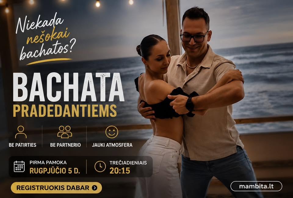 Bachata Pradedantiems Treciadieniais 20:15