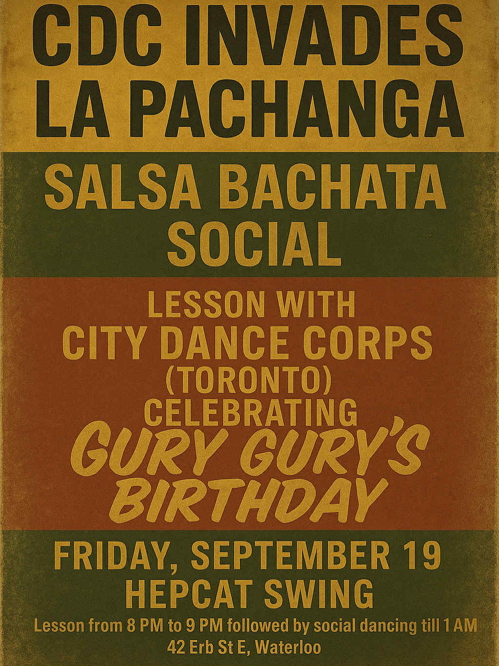 La Pachanga Salsa & Bachata Social CDC Invades La Pachanga