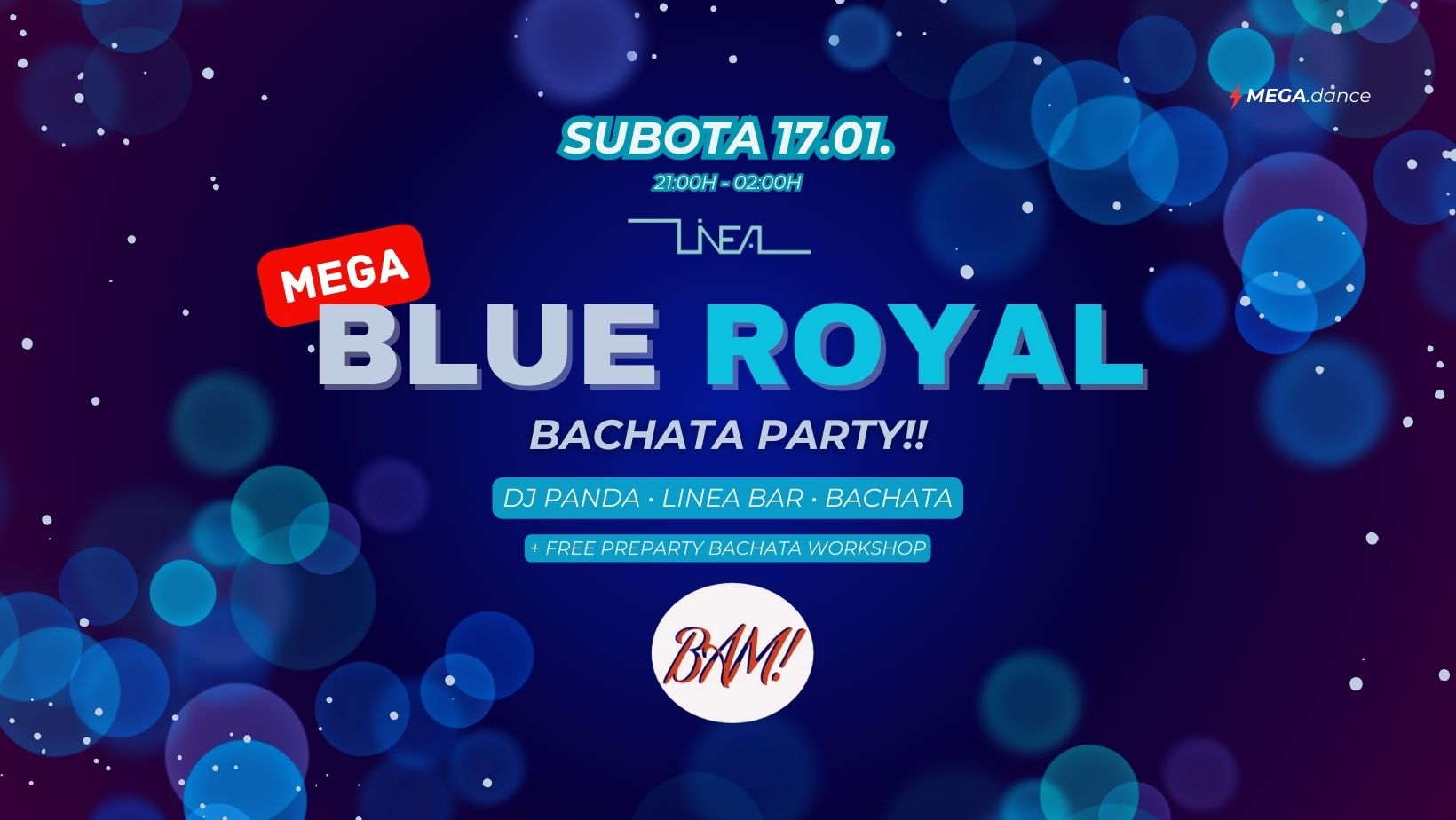 π MEGA: BLUE ROYAL ππ Bachata Party!! - 17.01. Subota (SATURDAY)