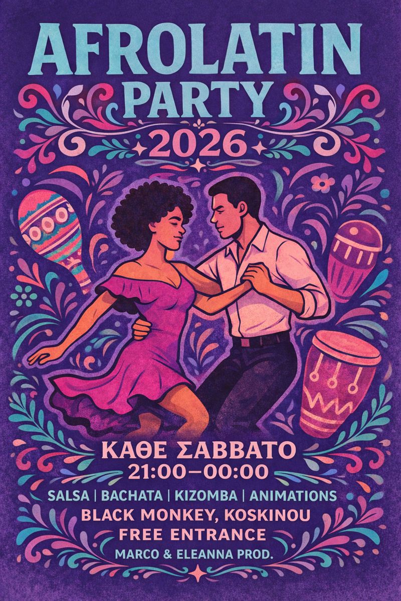 AfroLatin Party Black Monkey 21:00