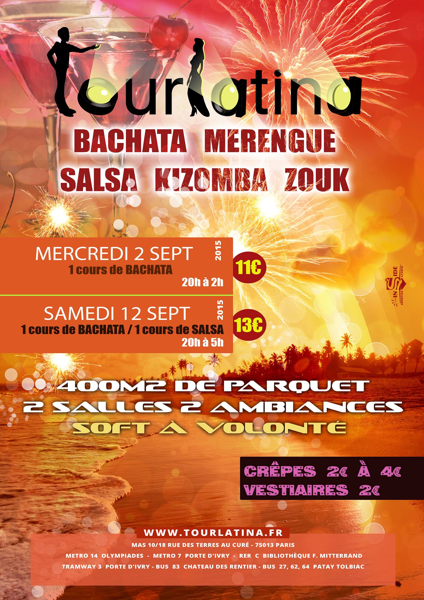 TOURLATINA - SPECIALE BACHATA - SOFT A VOLONTE - 11 EUROS !!