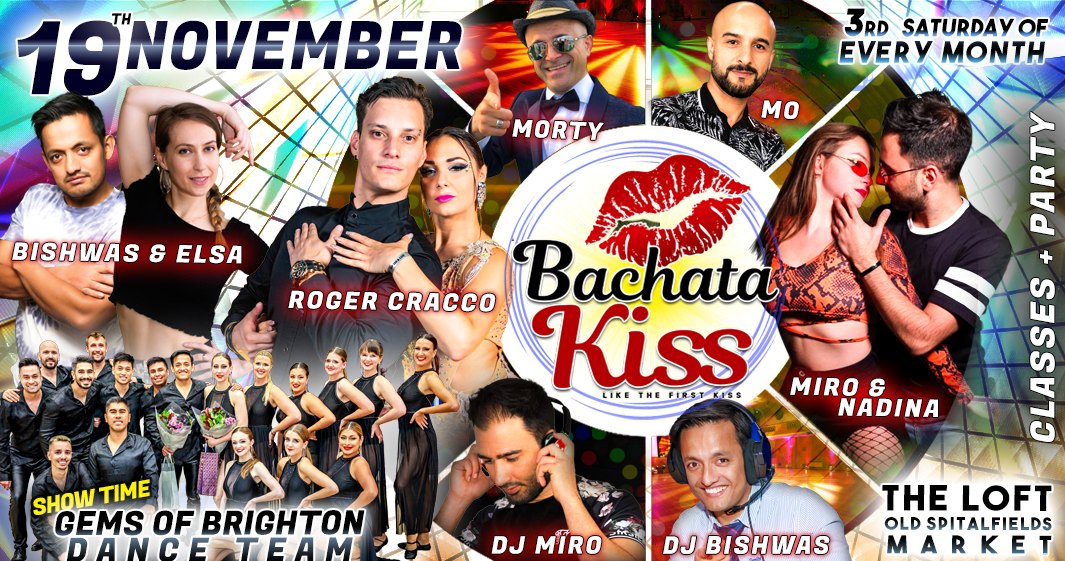 Bachata Kiss, November - Bachata classes and party in London
