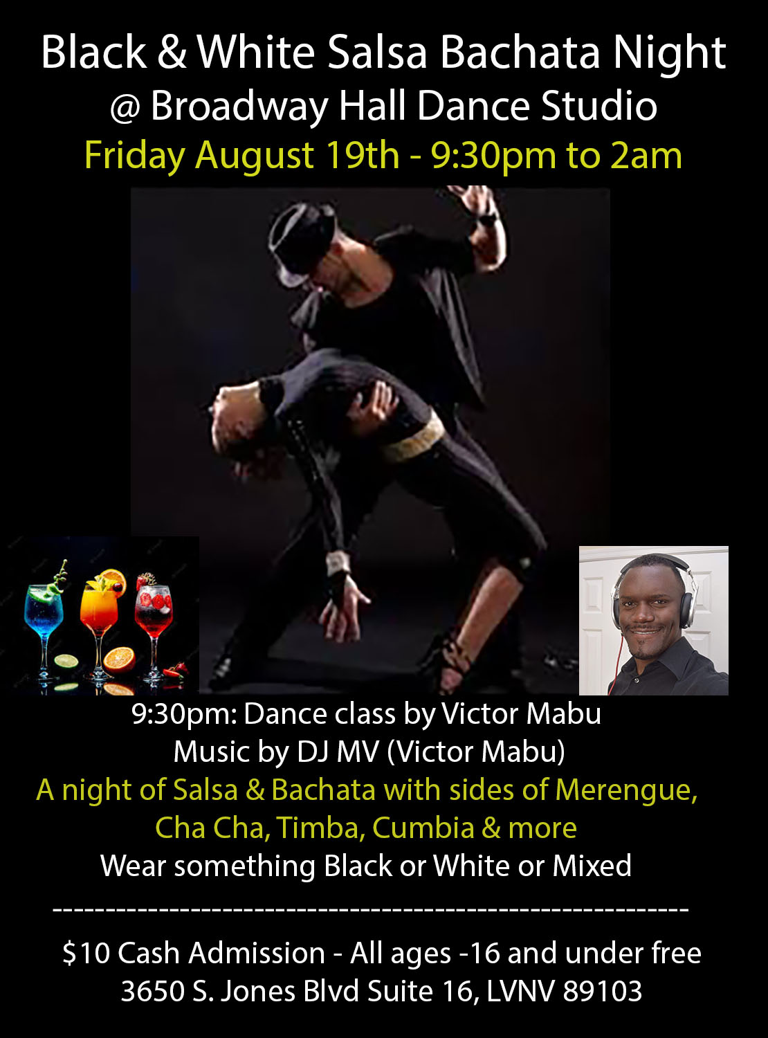 Black & White Salsa Bachata Social