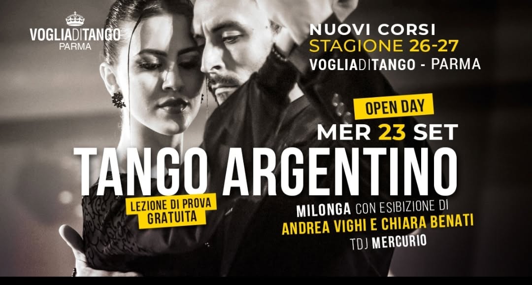 Open Day Gratuito ed Esibizione Chiara Benati e Andrea Vighi Tdj Angelo Mercurio