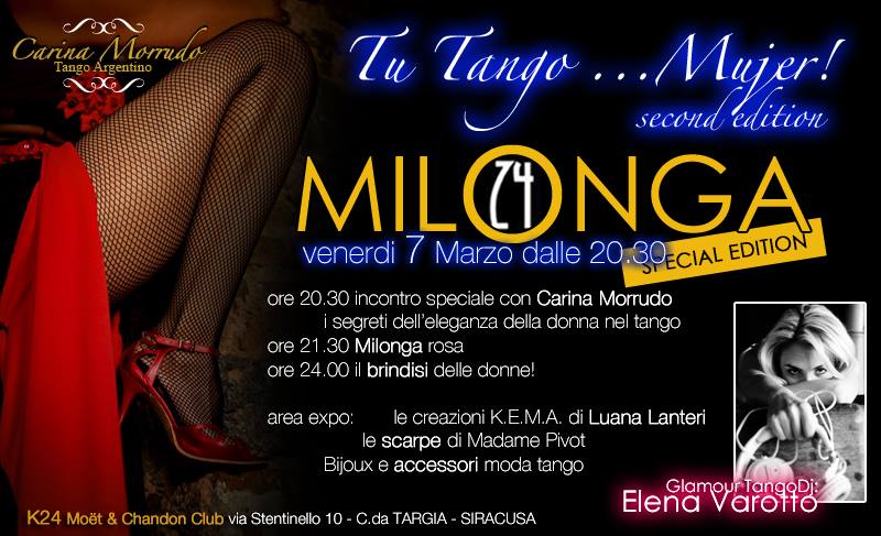 ~:MILONGA24:~ "Tu Tango ...Mujer!" second edition