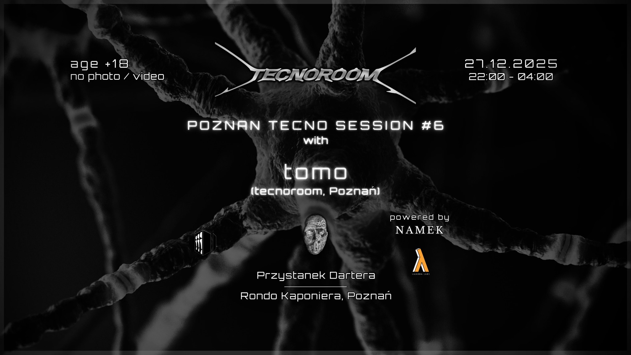 POZNAŃ TECNO SESSION #6 with tomo (tecnoroom, Poznań)