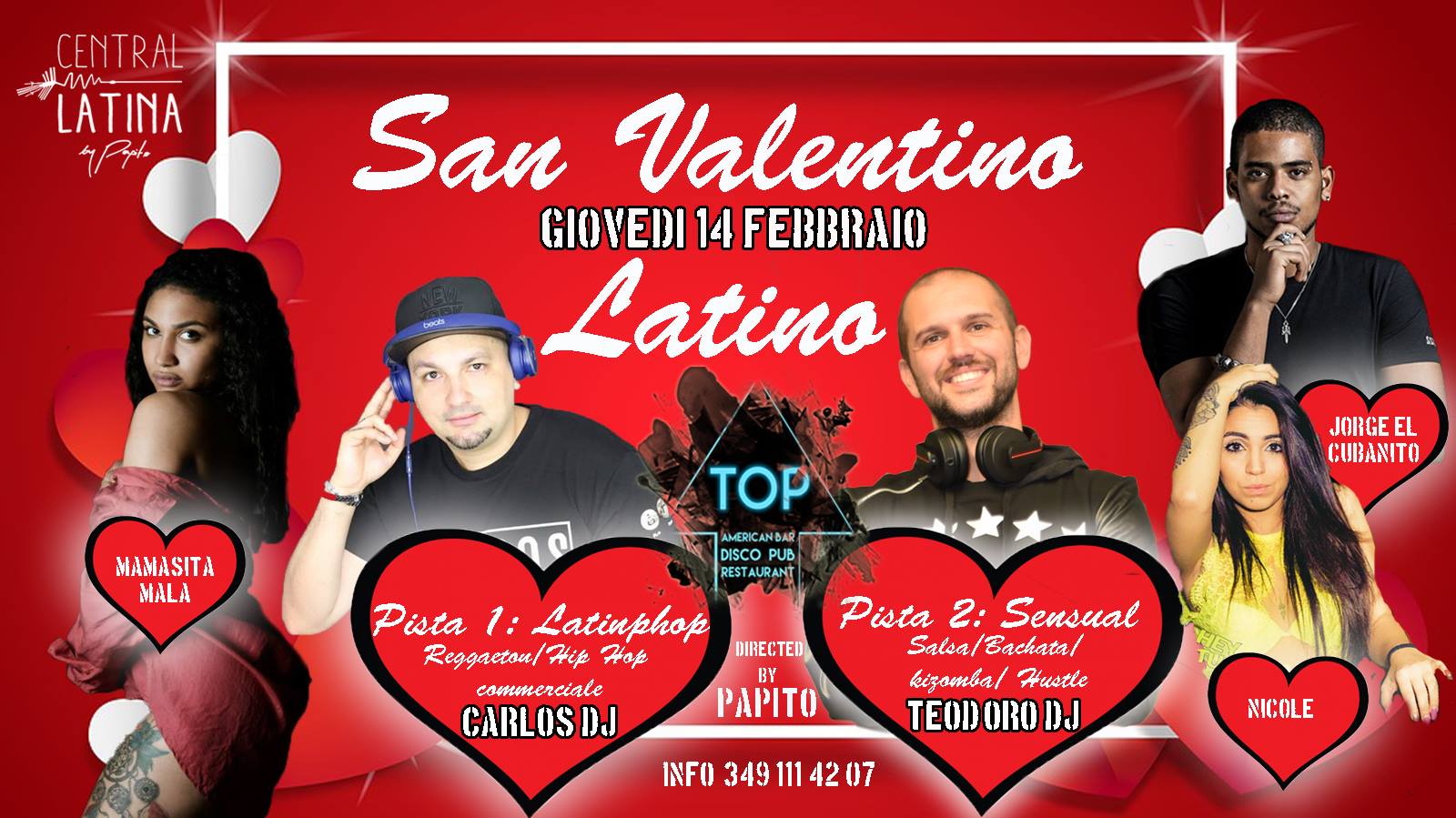 San Valentino baila latino al Top!