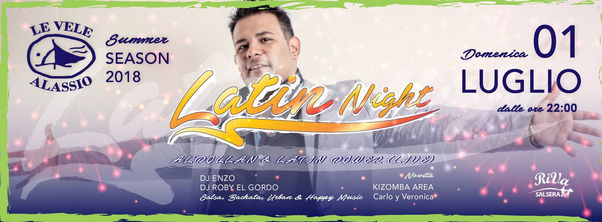 Dom 1° Luglio: Le Vele Alassio - Latin Night