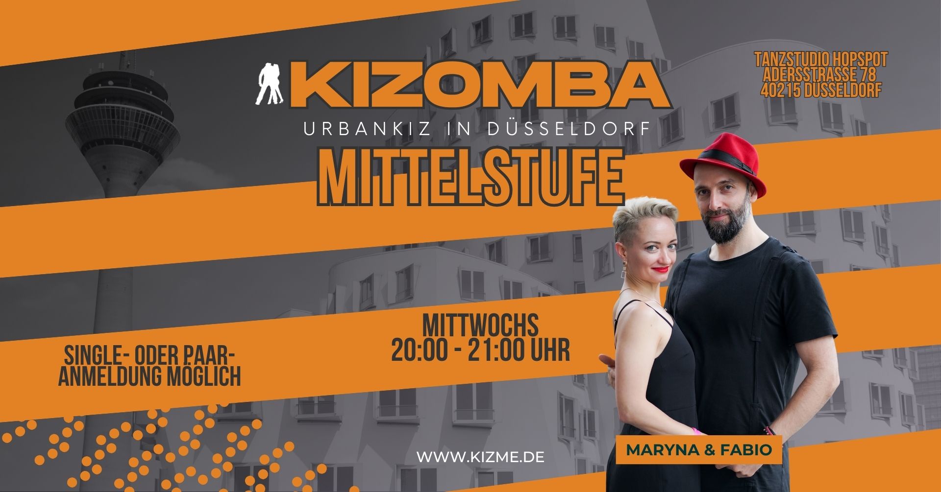 Düsseldorf Kizomba Kurs für Mittelstufen (UrbanKiz Style)
