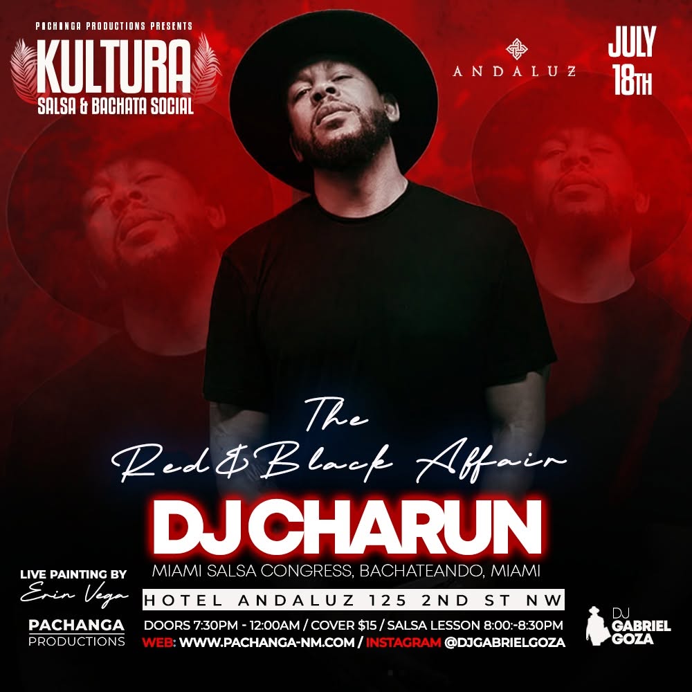KULTURA - Salsa & Bachata Social - with special guest DJ CHARUN from Miami!
