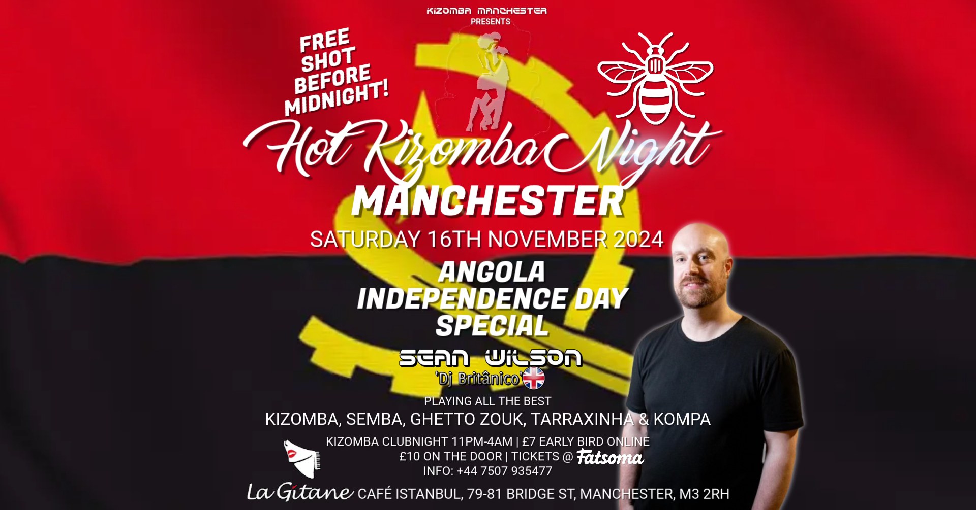 Kizomba Night Celebrating Angola Independence Day Kizomba workshop & party at La GΓtane Manchester
