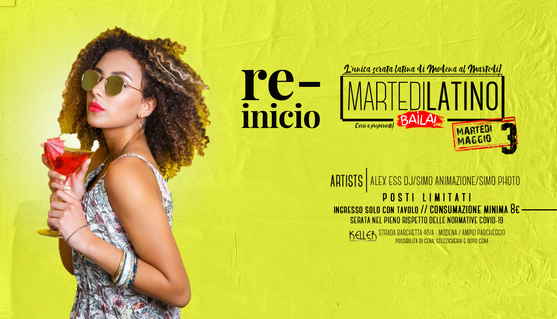 3 5 Martedì Latino al Keller - Alex Ess DJ + Simo animazione