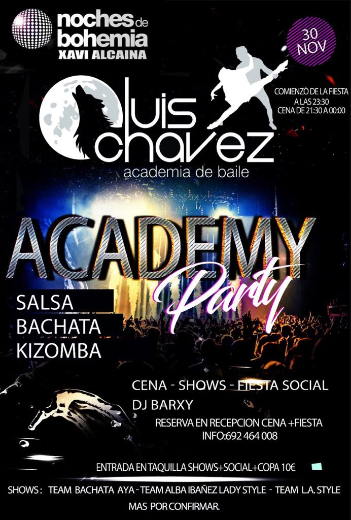 Academy Party Luis Chavez Salsa 50% Bachata.