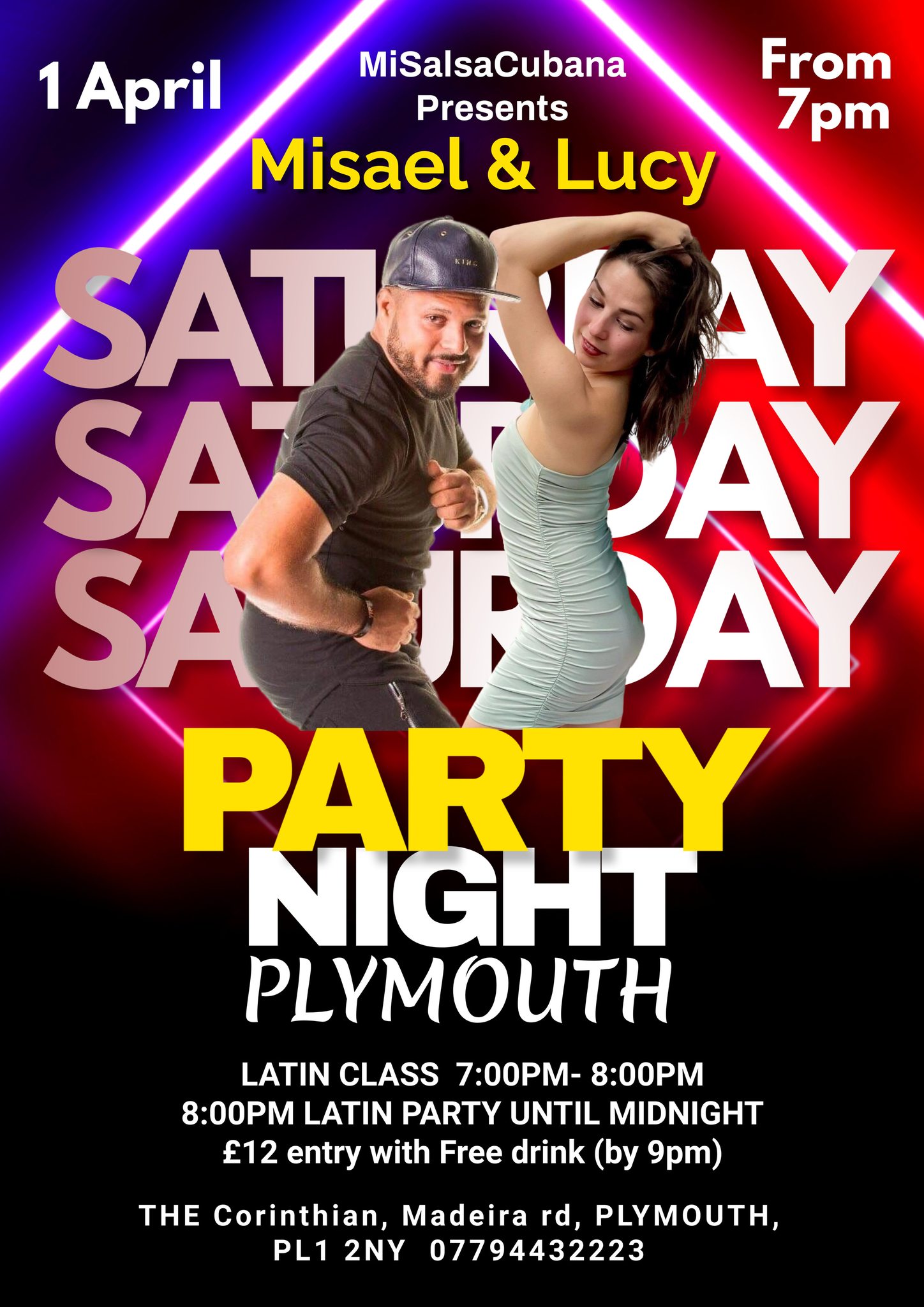 Latin Saturdays 1st April plus Rose birthday Party!