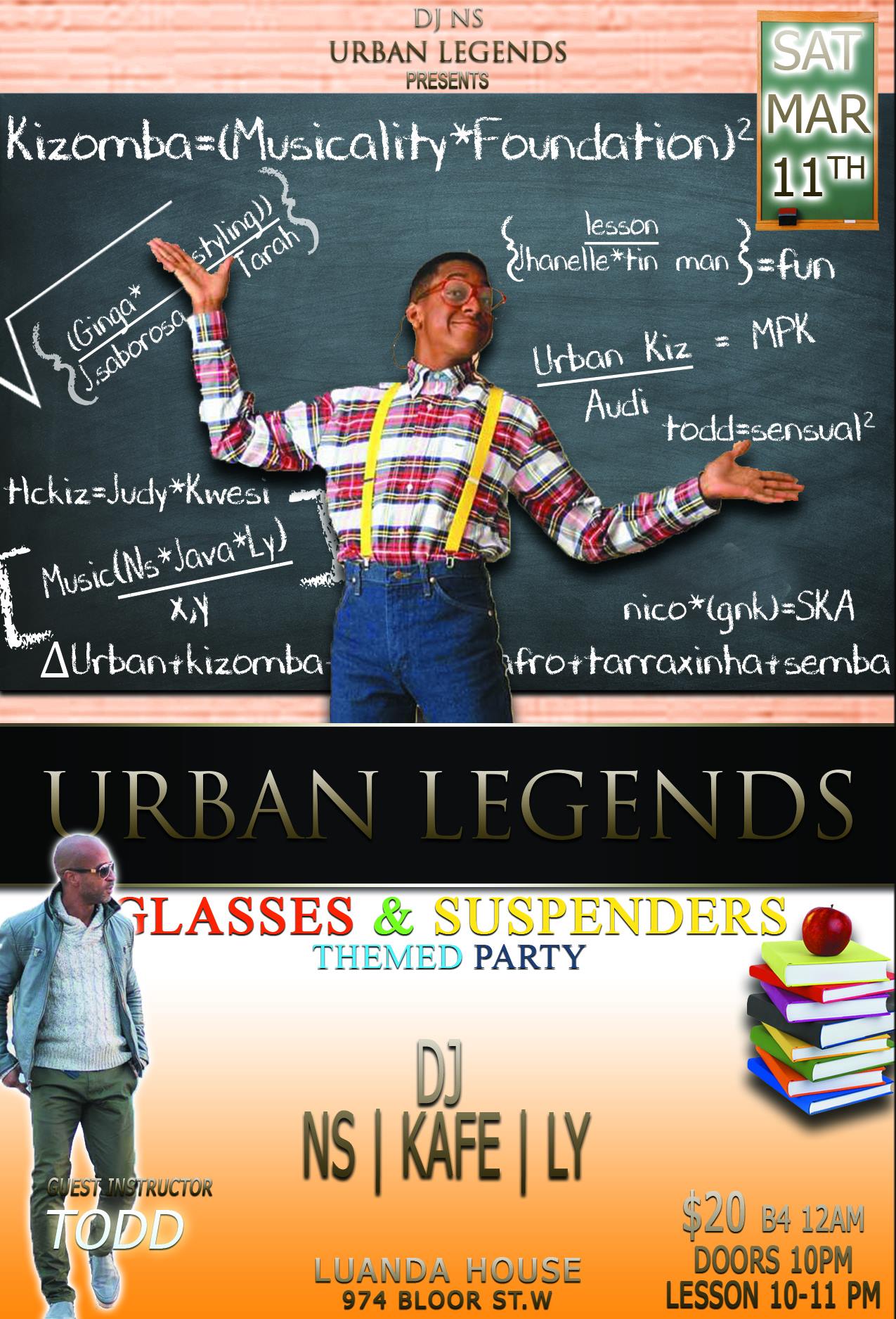 Urban Legends Glasses & Suspenders
