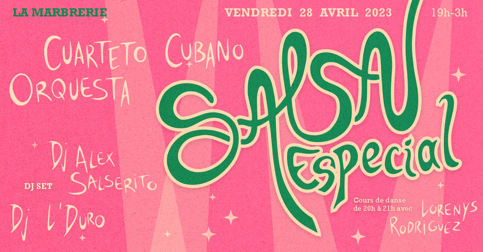 Salsa Especial avec Cuarteto Cubano Orquesta ! · La Marbrerie