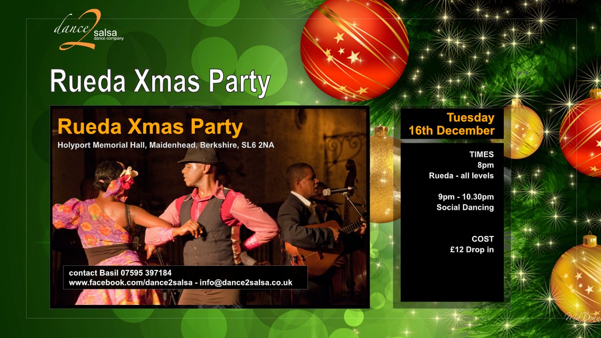 Dance2Salsa Christmas Party - Rueday in Maidenhead - 16th December 2025
