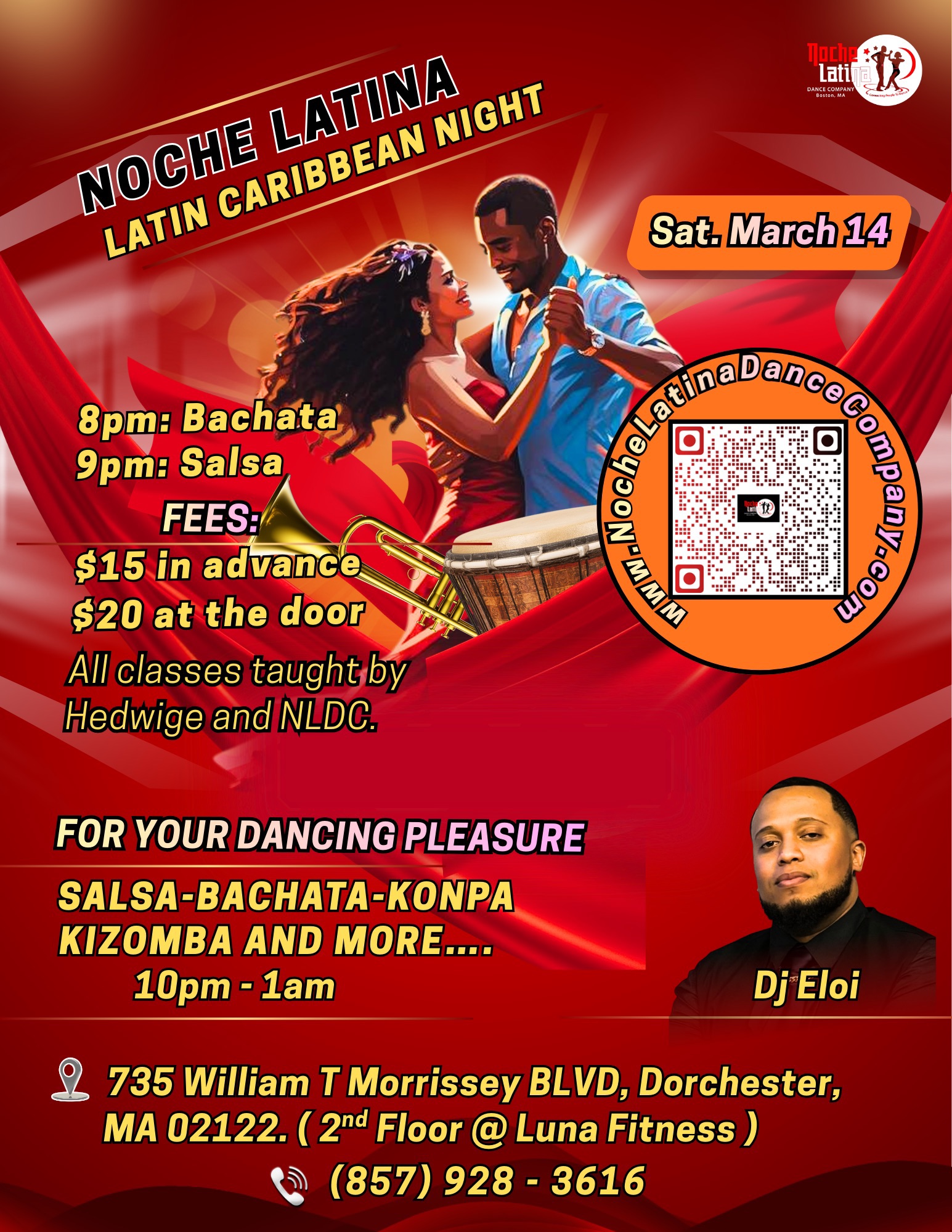 Noche Latina Social- workshops-Dance Party - Good Vibes- Beautiful Folks- Letβs Go!