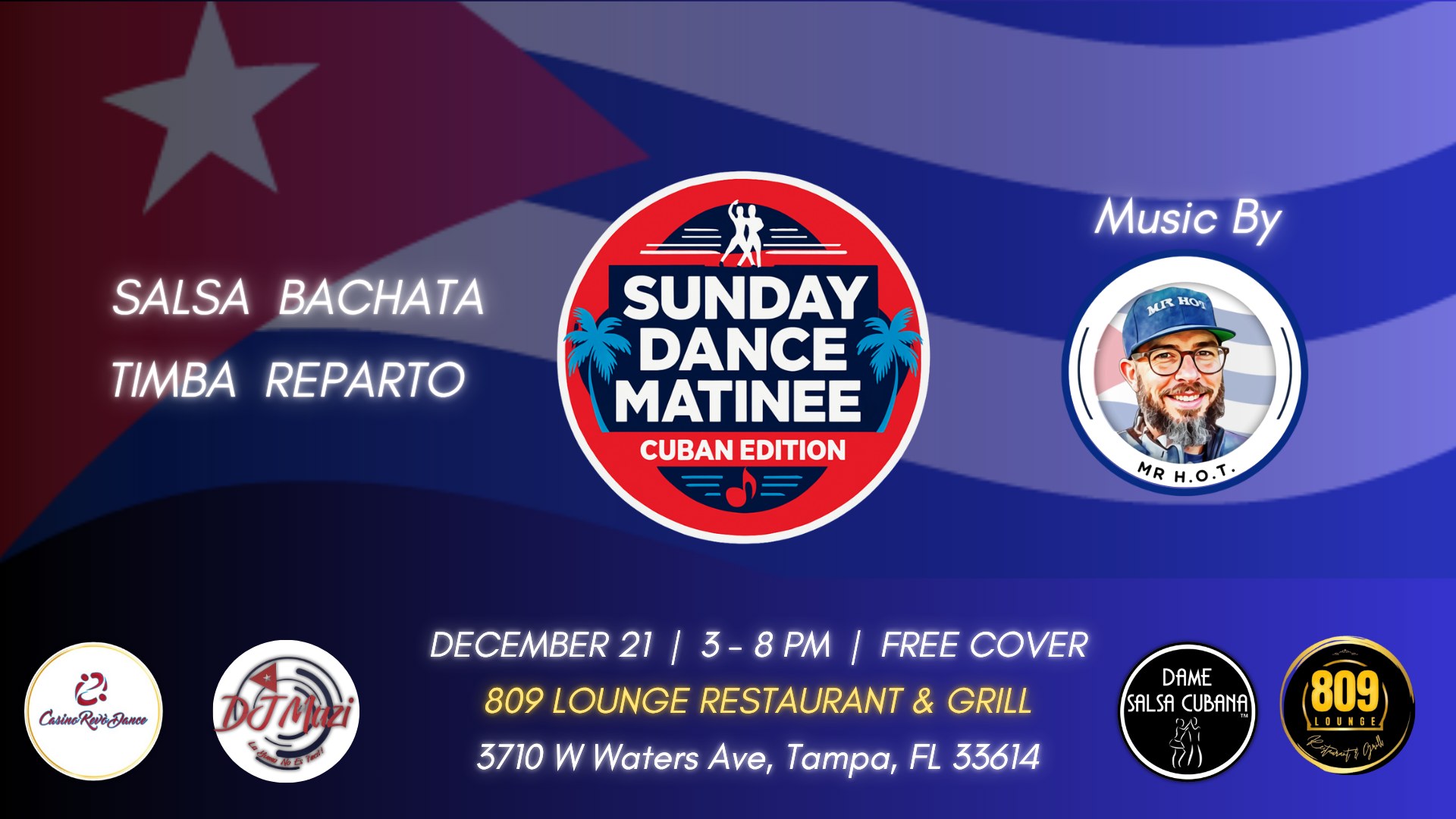 Sunday Dance Matinee Cuban Edition - Dec