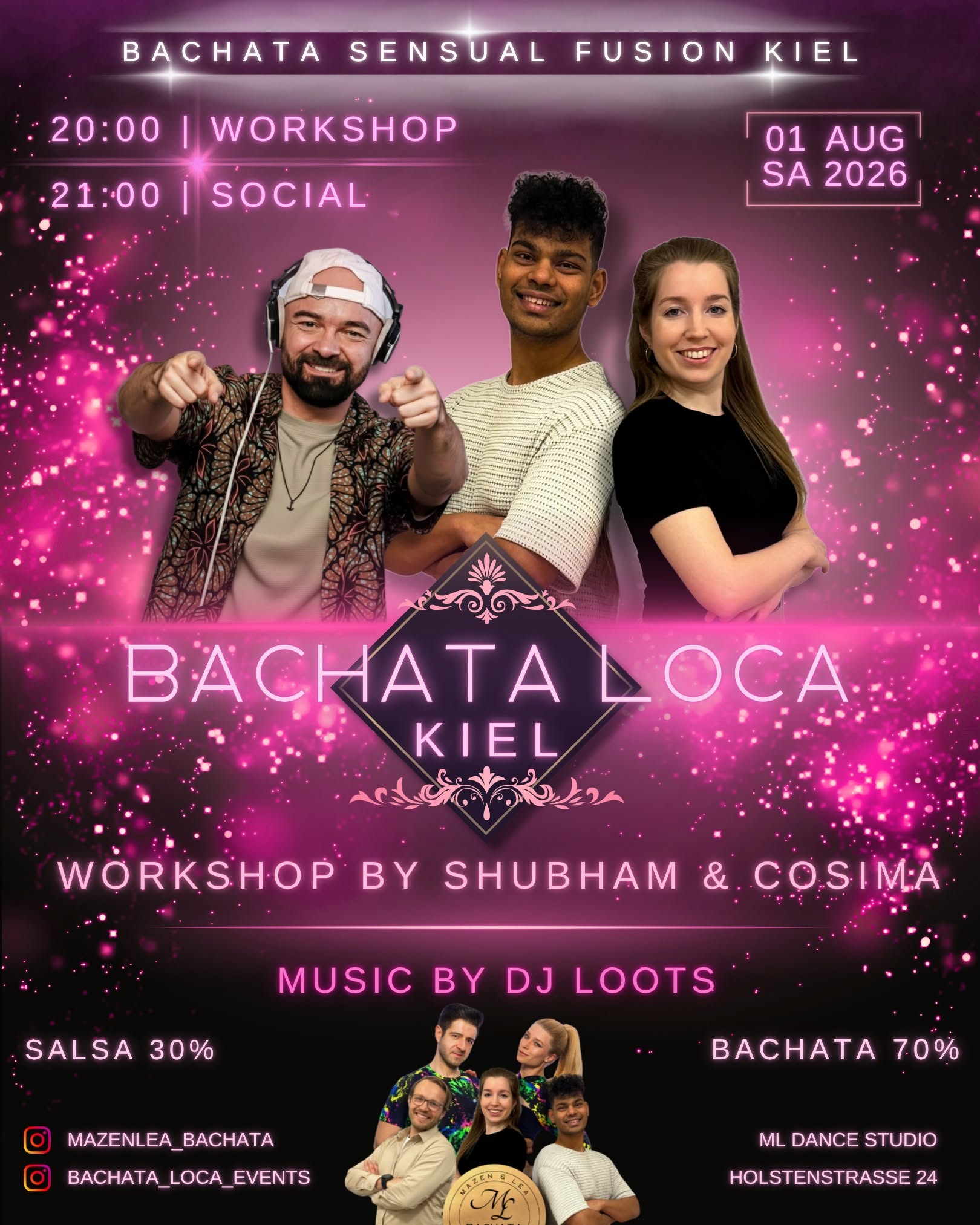 ❤️‍🔥BACHATA LOCA KIEL❤️‍🔥 01.AUG.